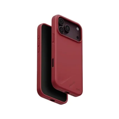 Uniq Hybrid Lino MagSafe Case for iPhone 18 Pro - Red